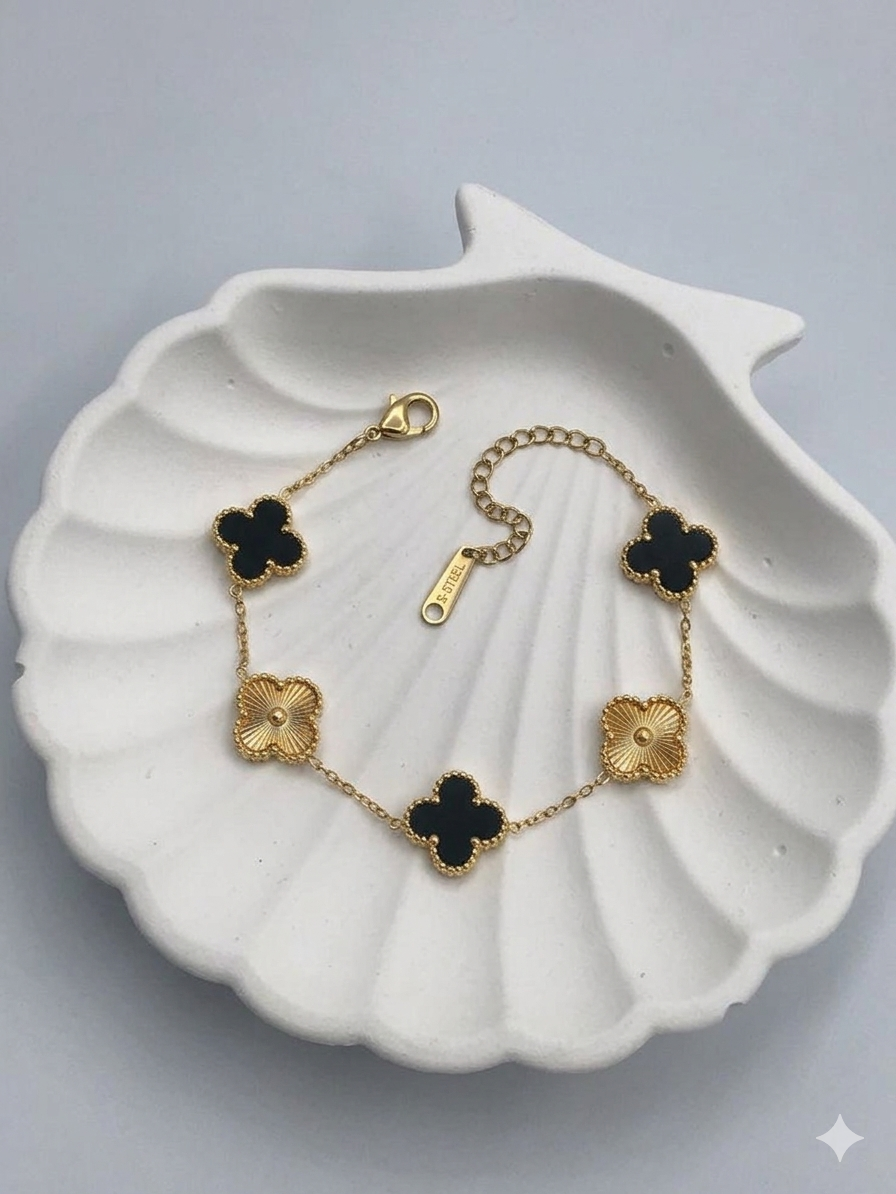 Midnight Clover Luxe Bracelet