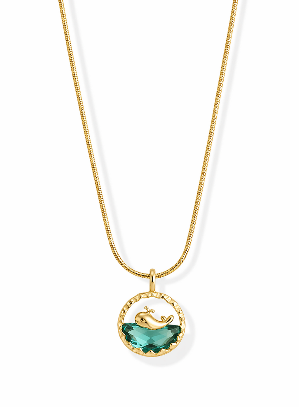 Ocean Wave Medallion Pendant