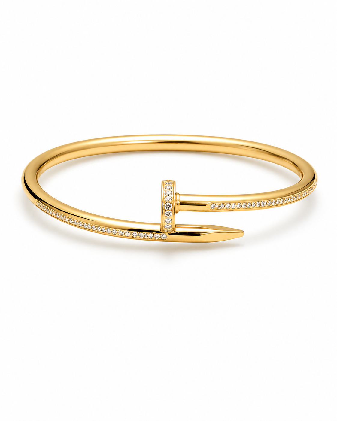Crystal Nail Cuff Bracelet