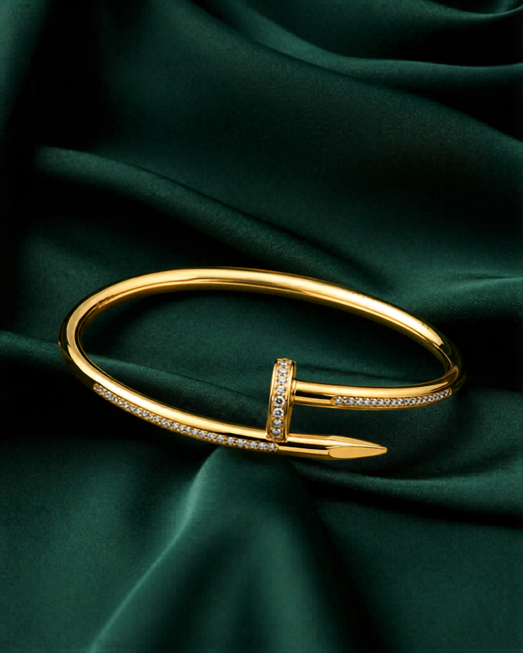 Crystal Nail Cuff Bracelet