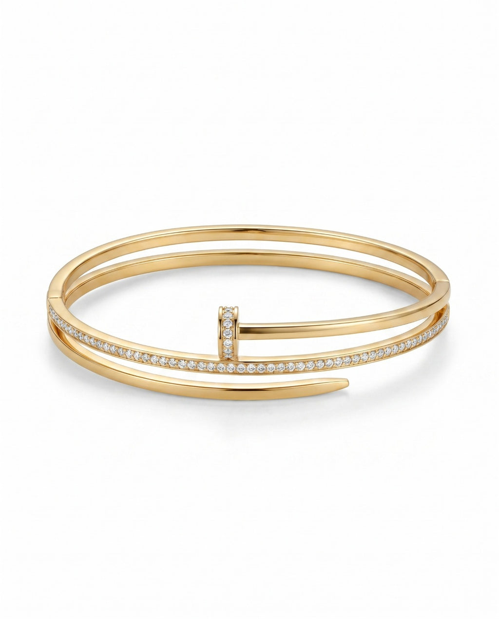 Crystal Nail Cuff Bracelet For Women