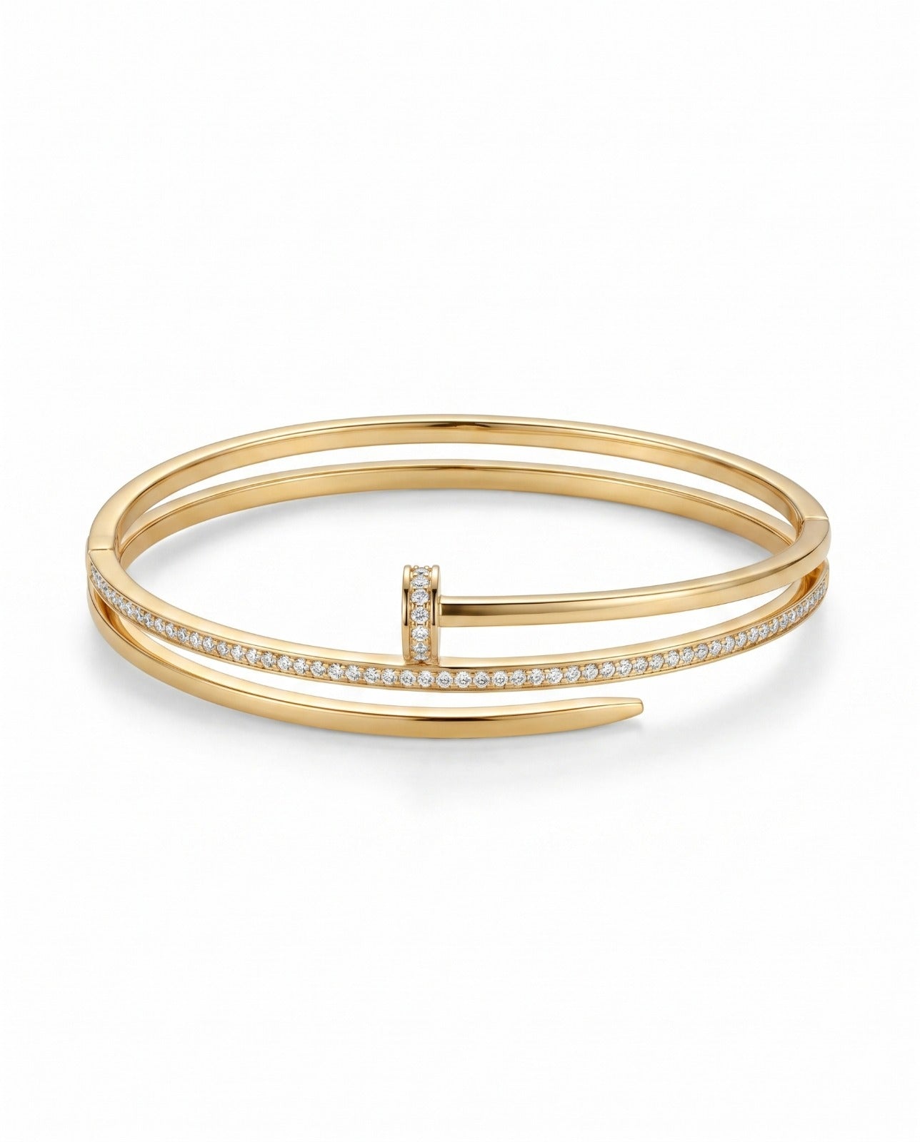 Crystal Nail Cuff Bracelet For Women