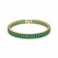 Green Emerald Tennis Bracelet