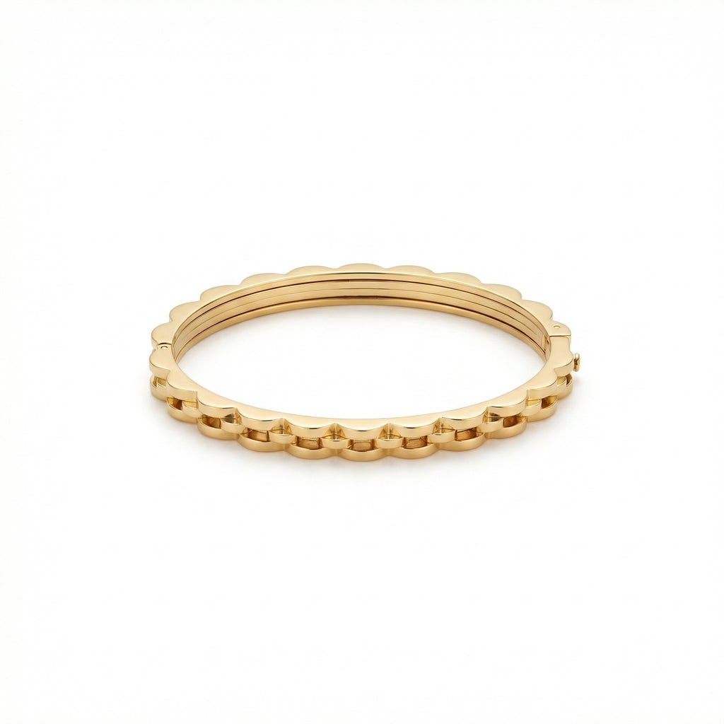 Prestige Gold Tile Link Bracelet
