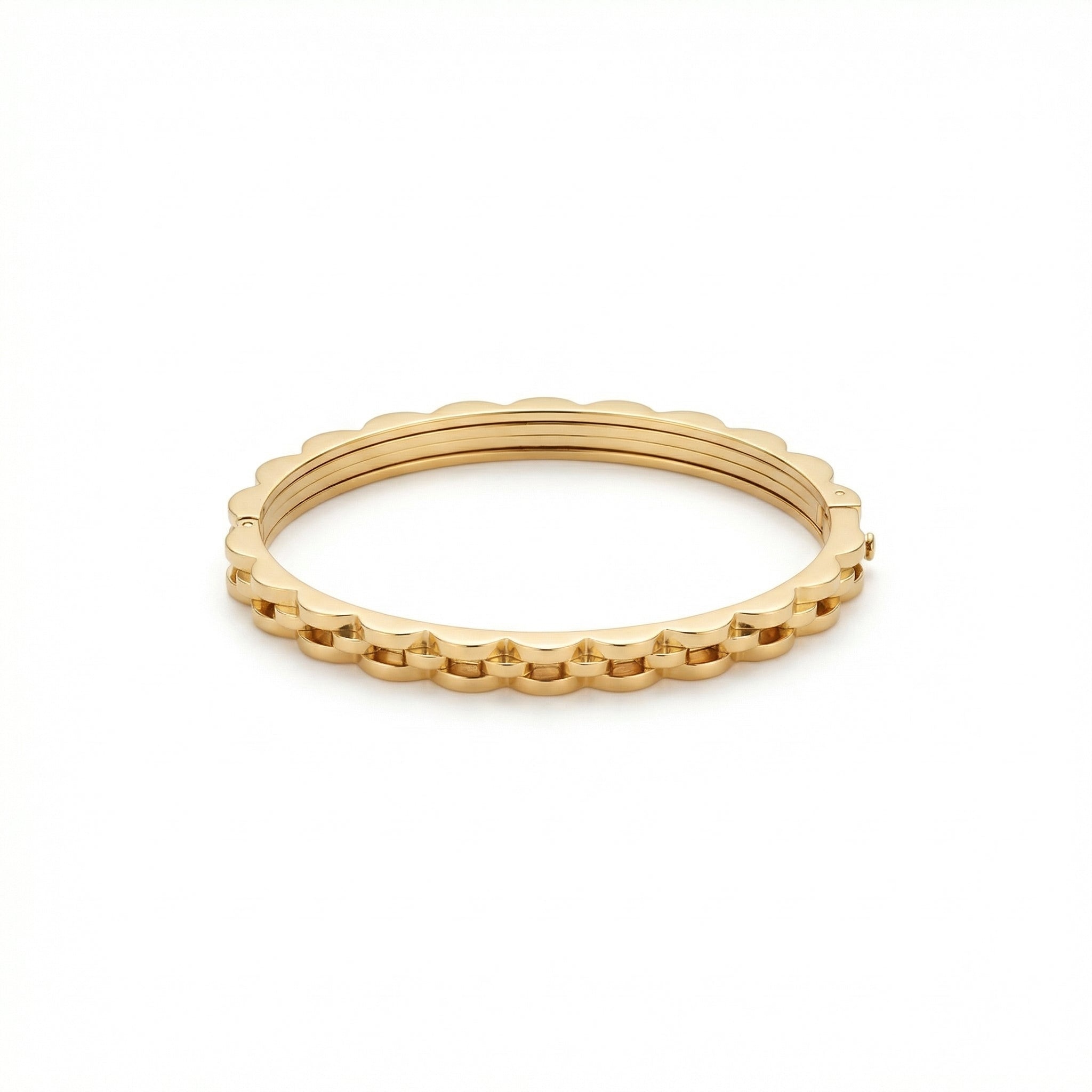 Prestige Gold Tile Link Bracelet