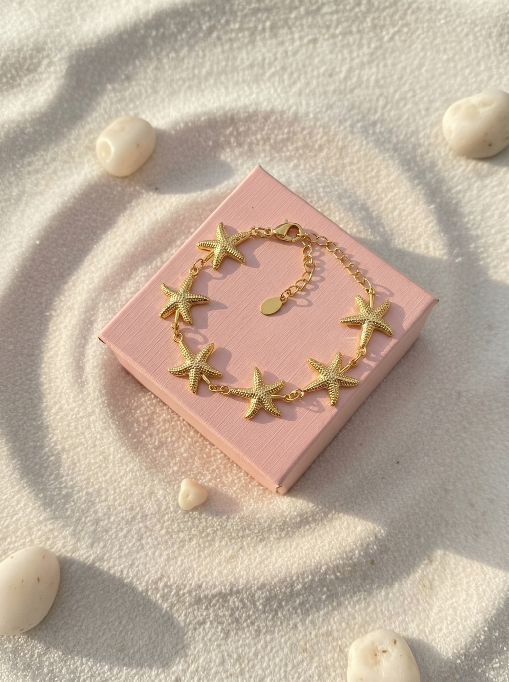 Starfish Charm Bracelet Coastal Gold