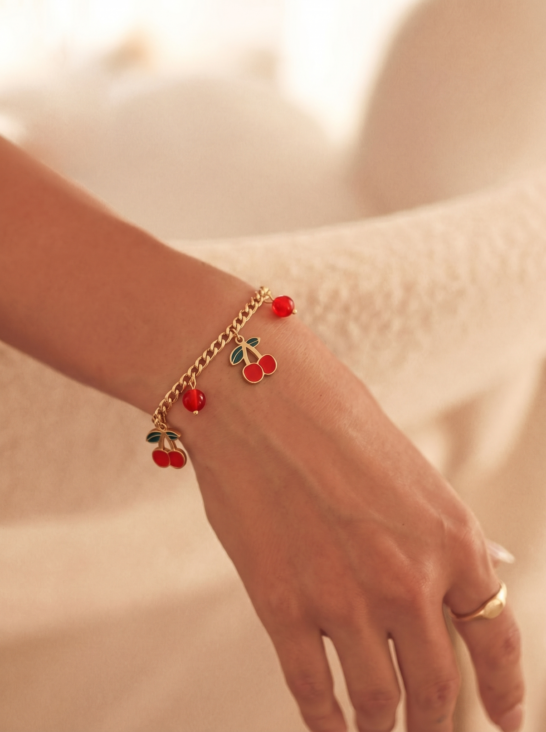 Cherry Charm Bracelet