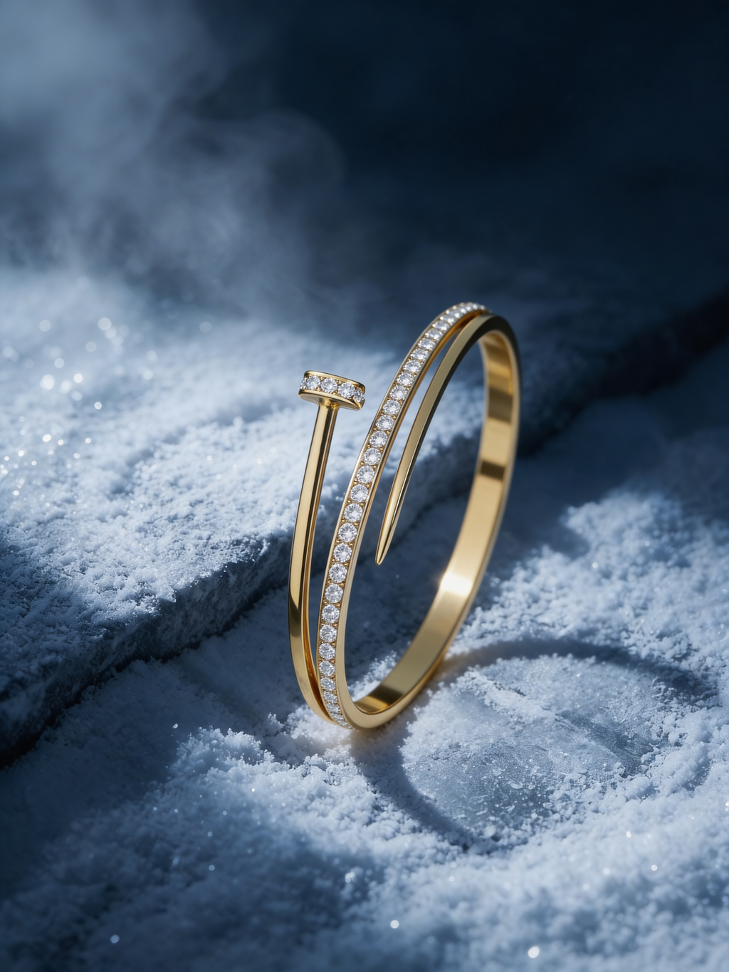 Crystal Nail Cuff Bracelet For Women