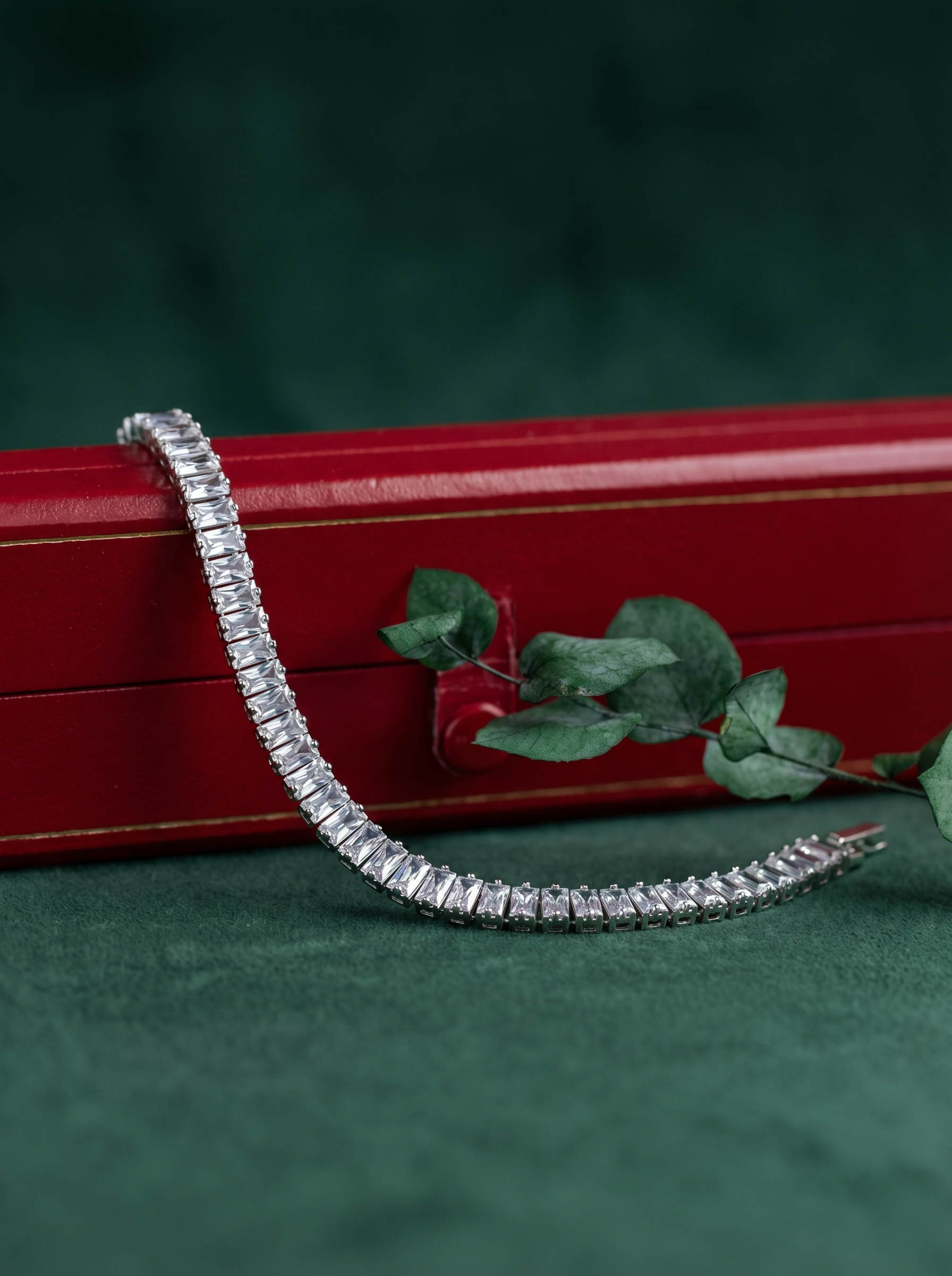 Eterna Baguette Tennis Bracelet