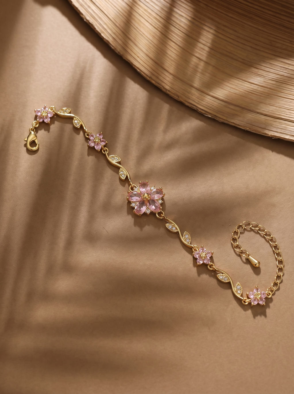 Blush Bloom Floral Tulip Bracelet
