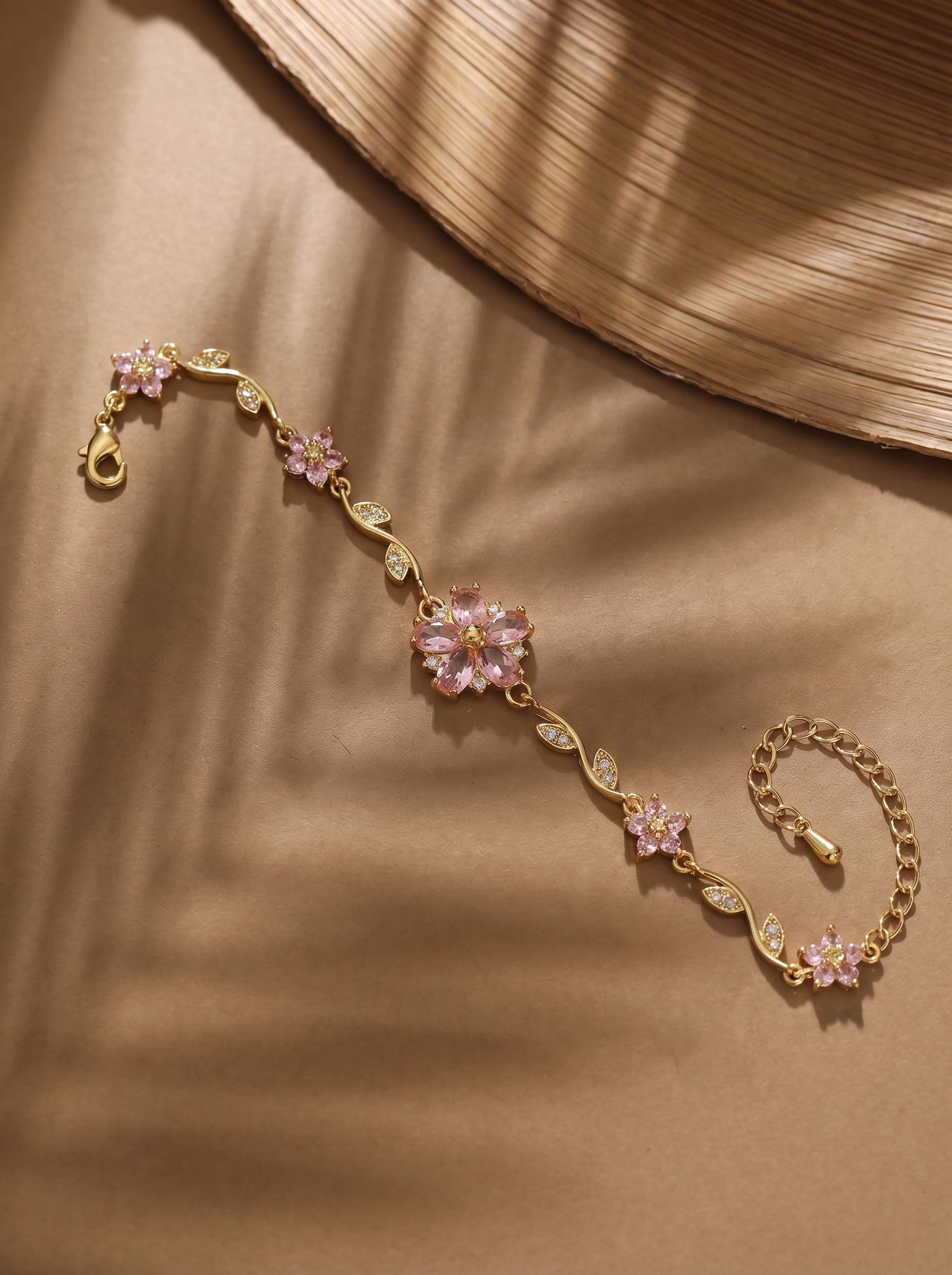 Blush Bloom Floral Tulip Bracelet