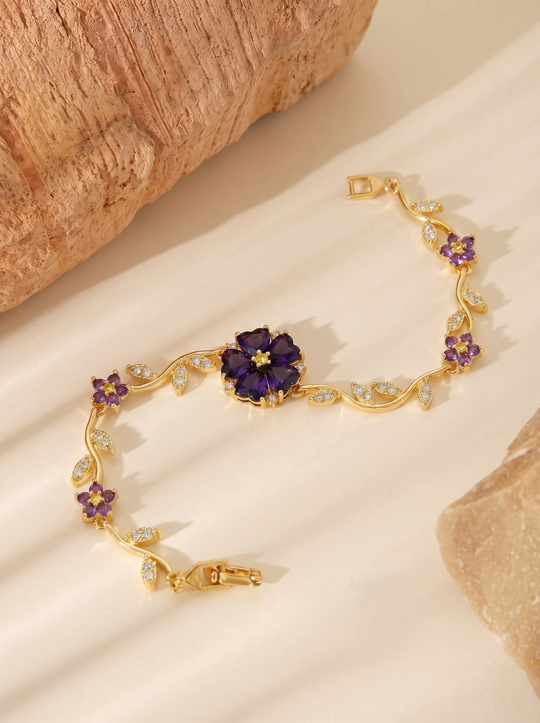 Amora Violet Bloom Bracelet