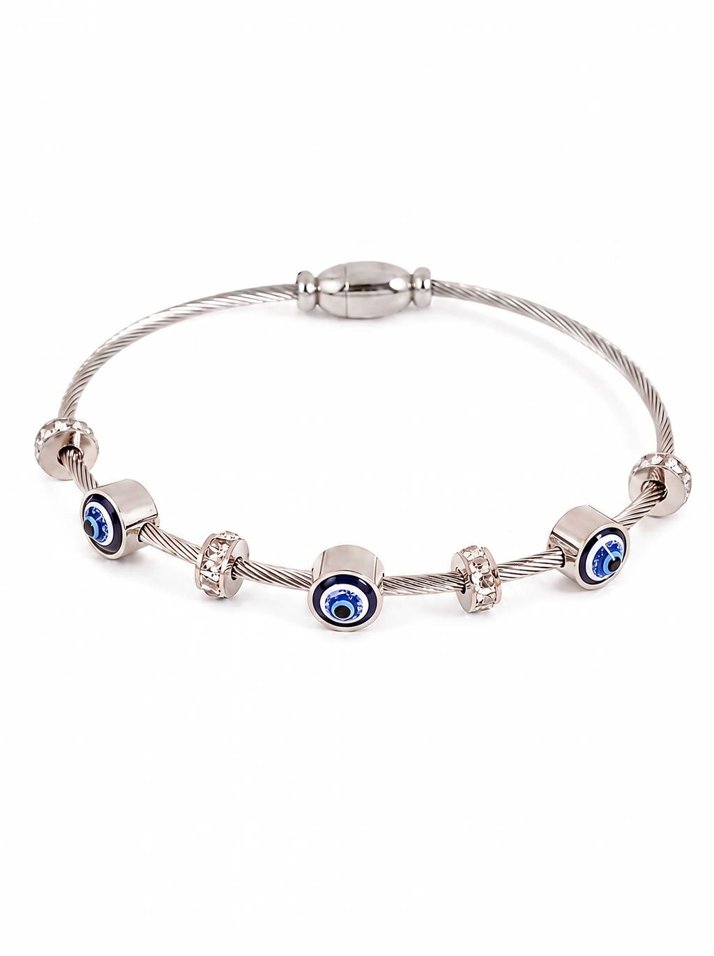 Modern Evil Eye Charm Bracelet