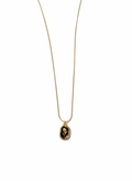 Vintage Floral Enamel Pendant Necklace