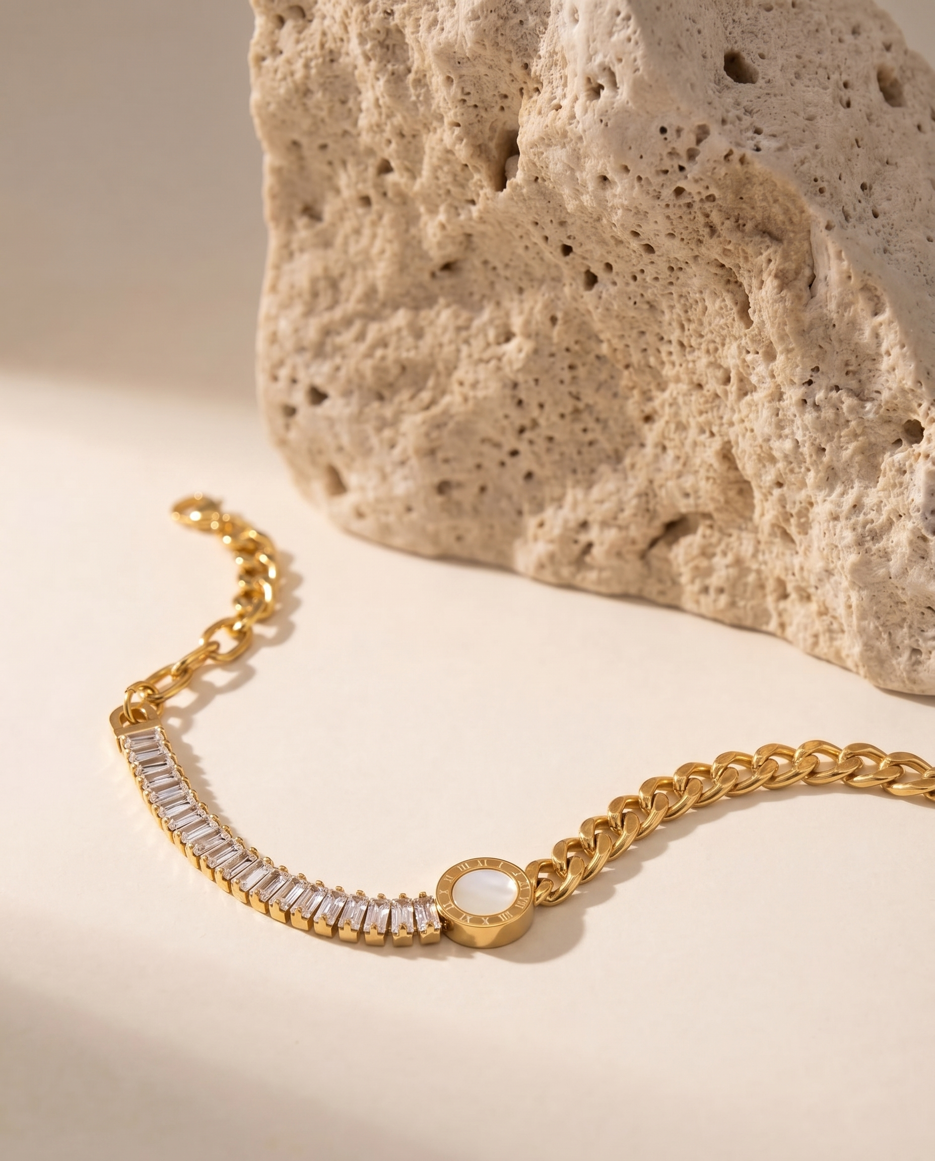 Crystal Bar Link Bracelet