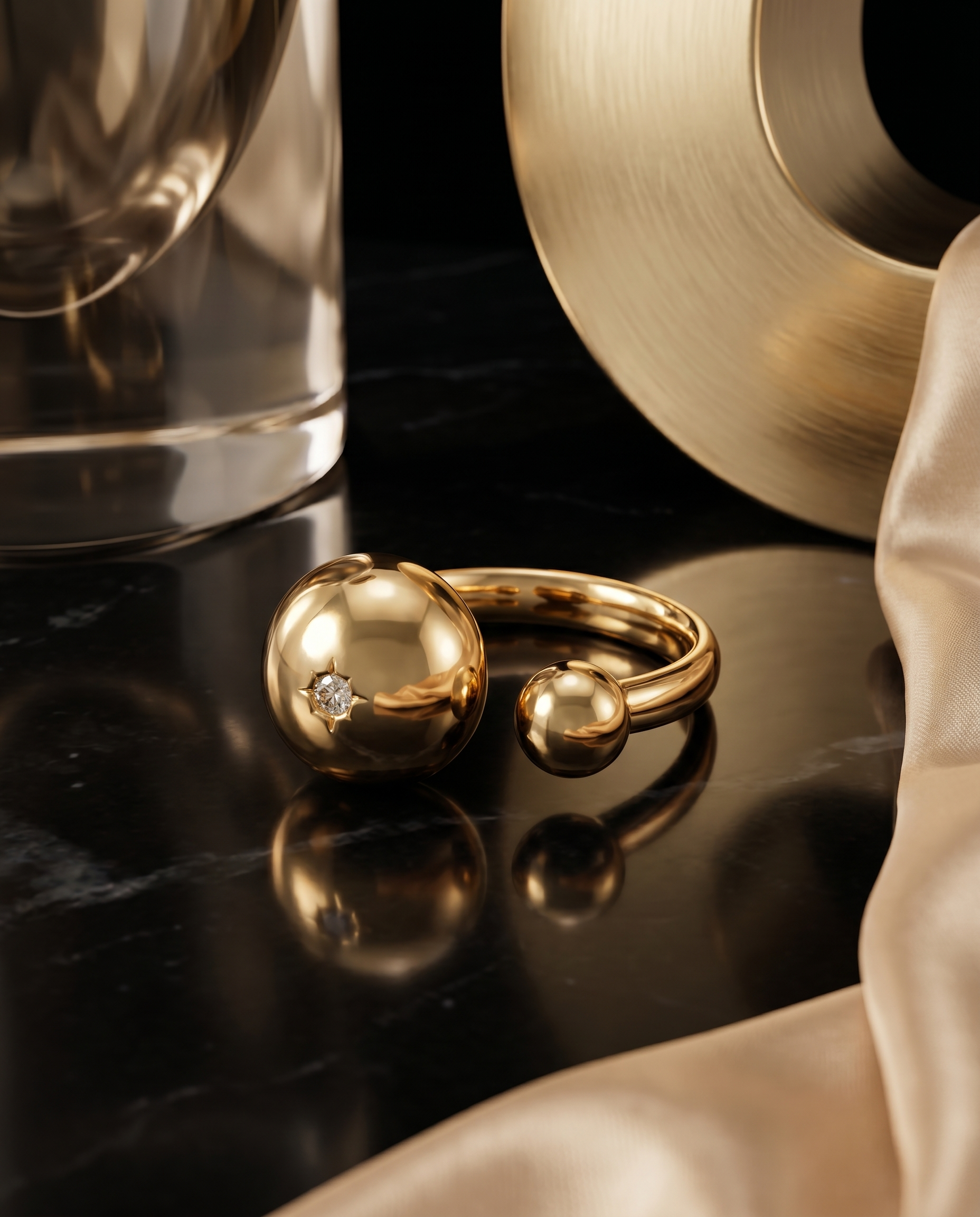 Auric Orb Open Ring