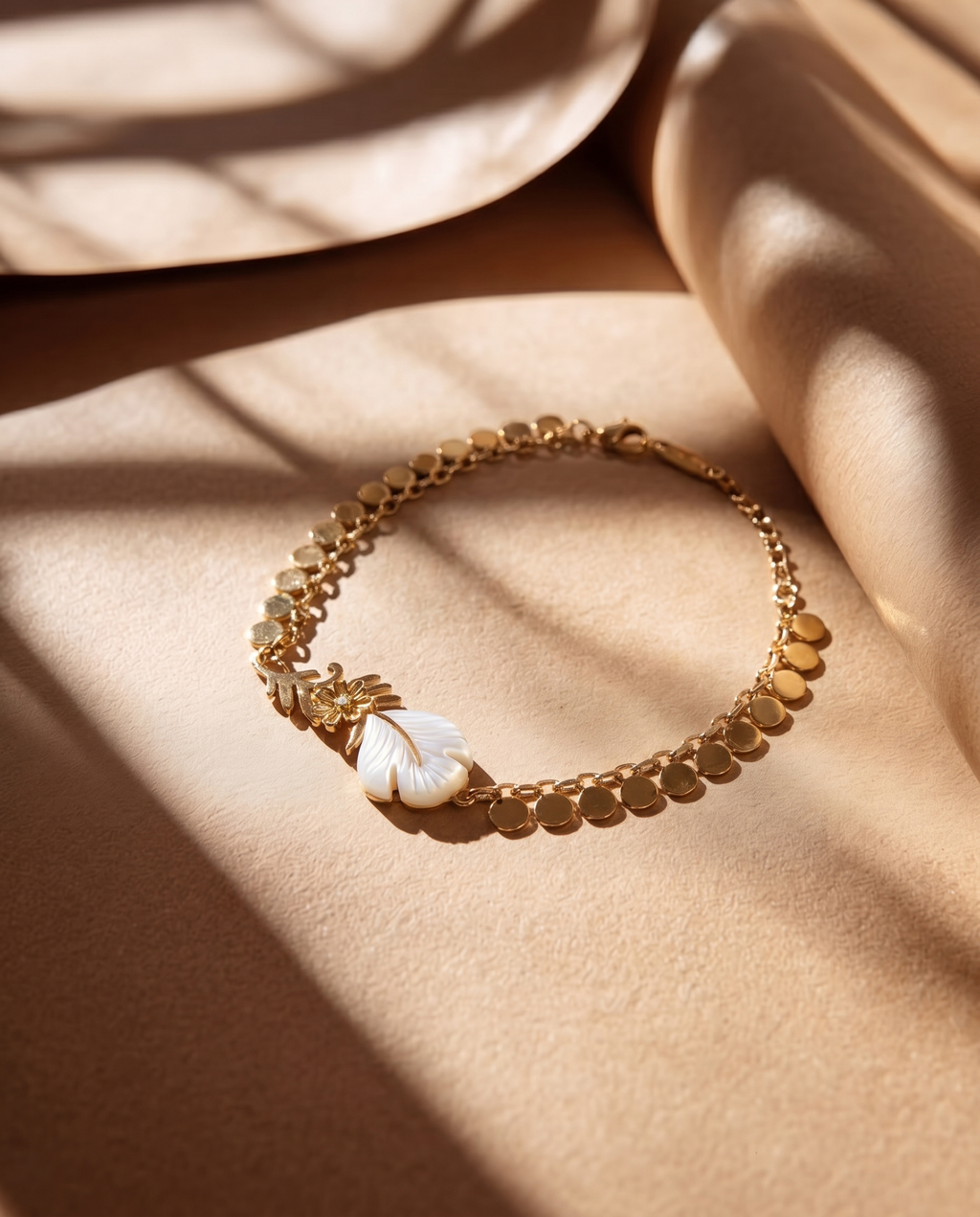 Mother of Pearl Charm Bracelet