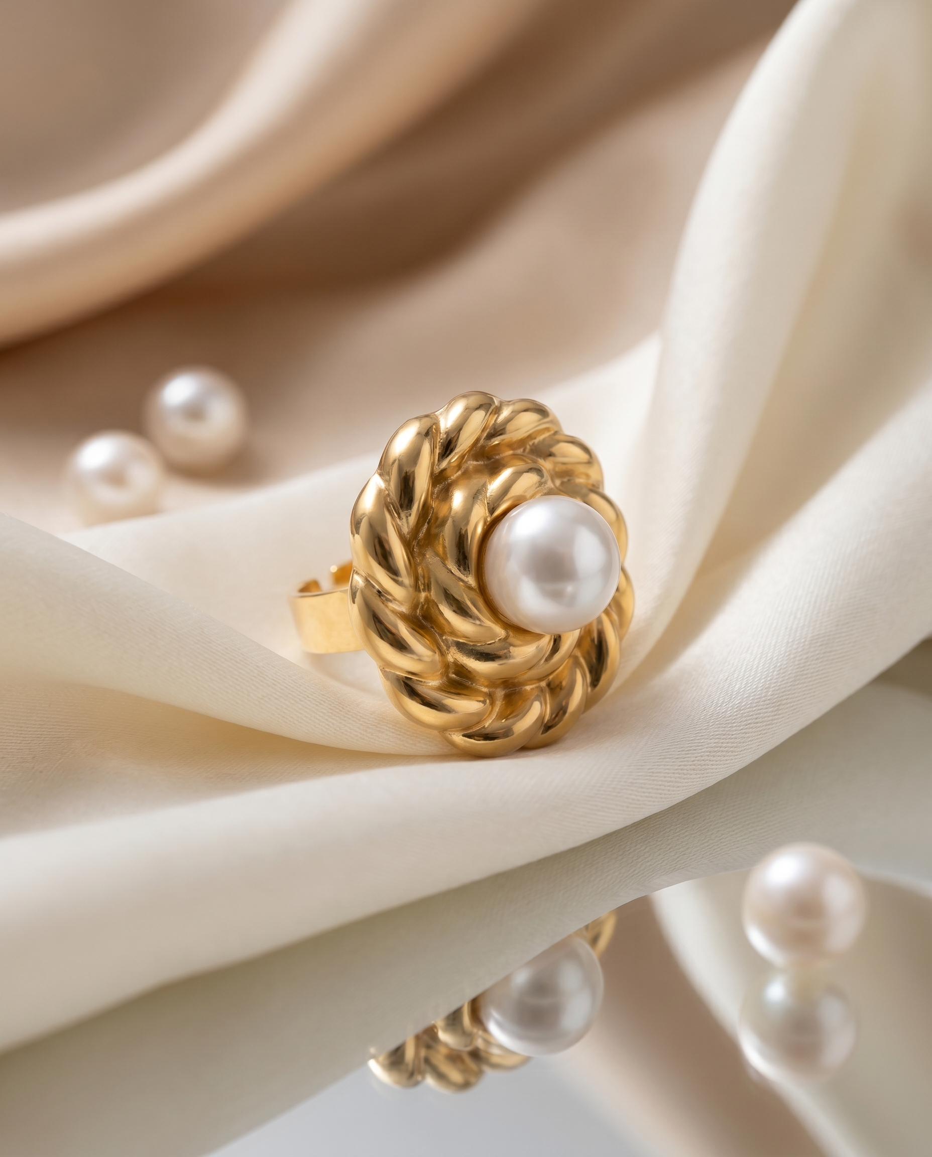 Aurielle Pearl Weave Ring
