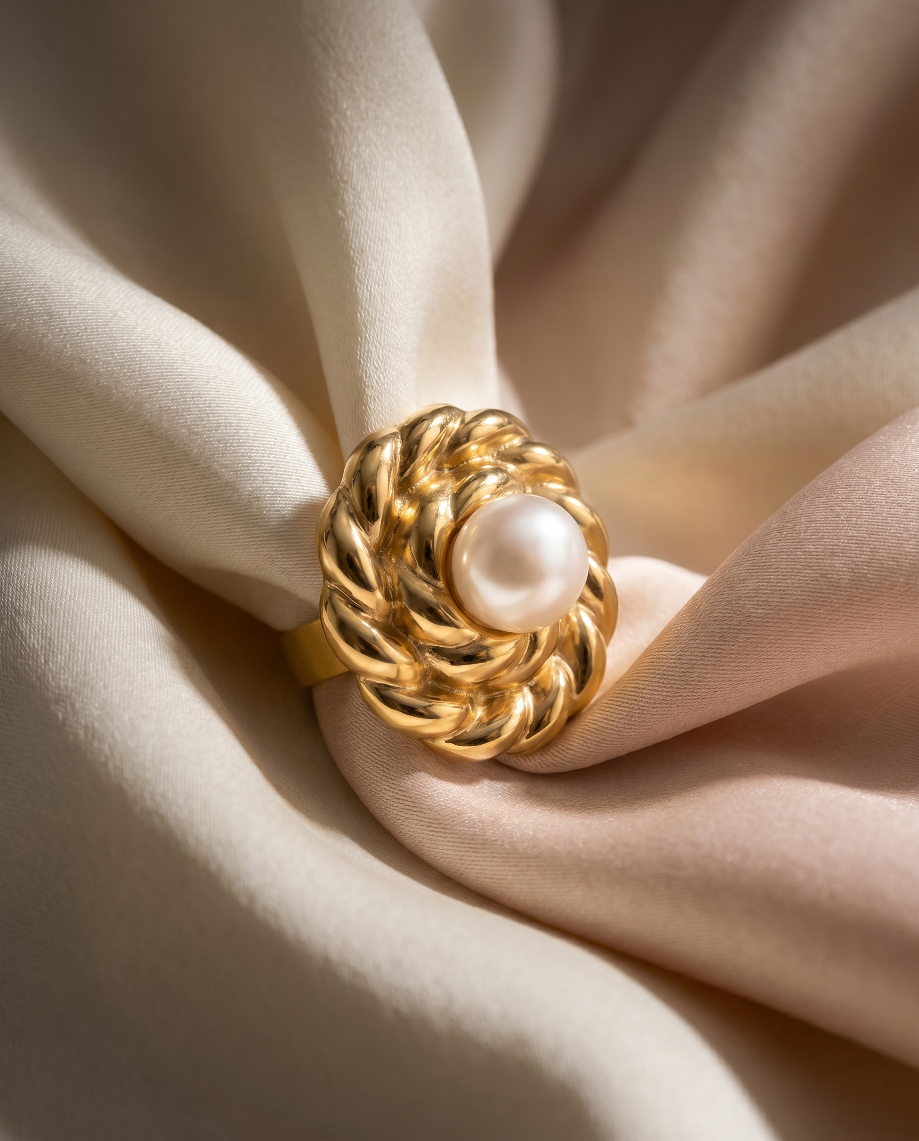 Aurielle Pearl Weave Ring