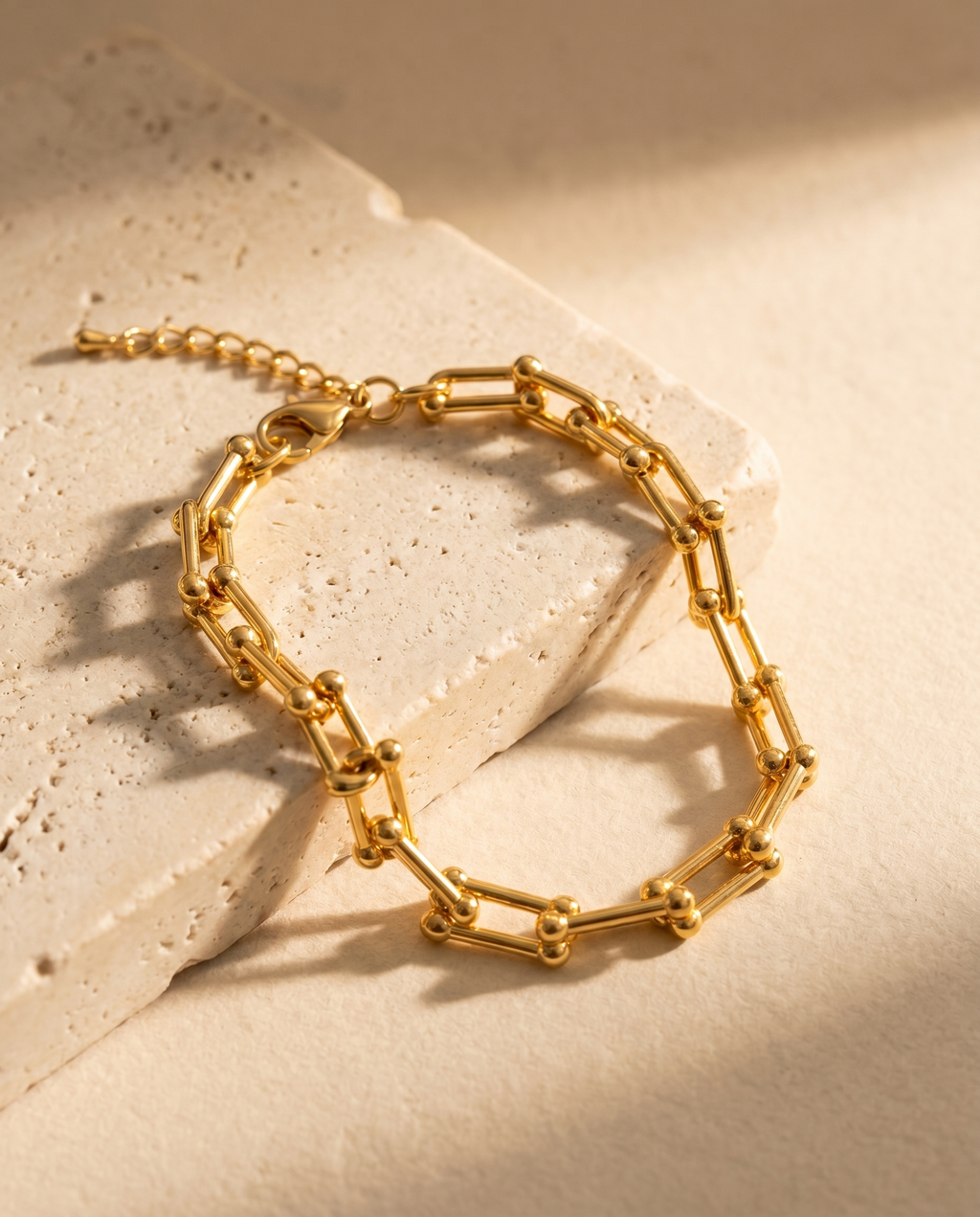 Aurielle Double Strand Gold Bracelet