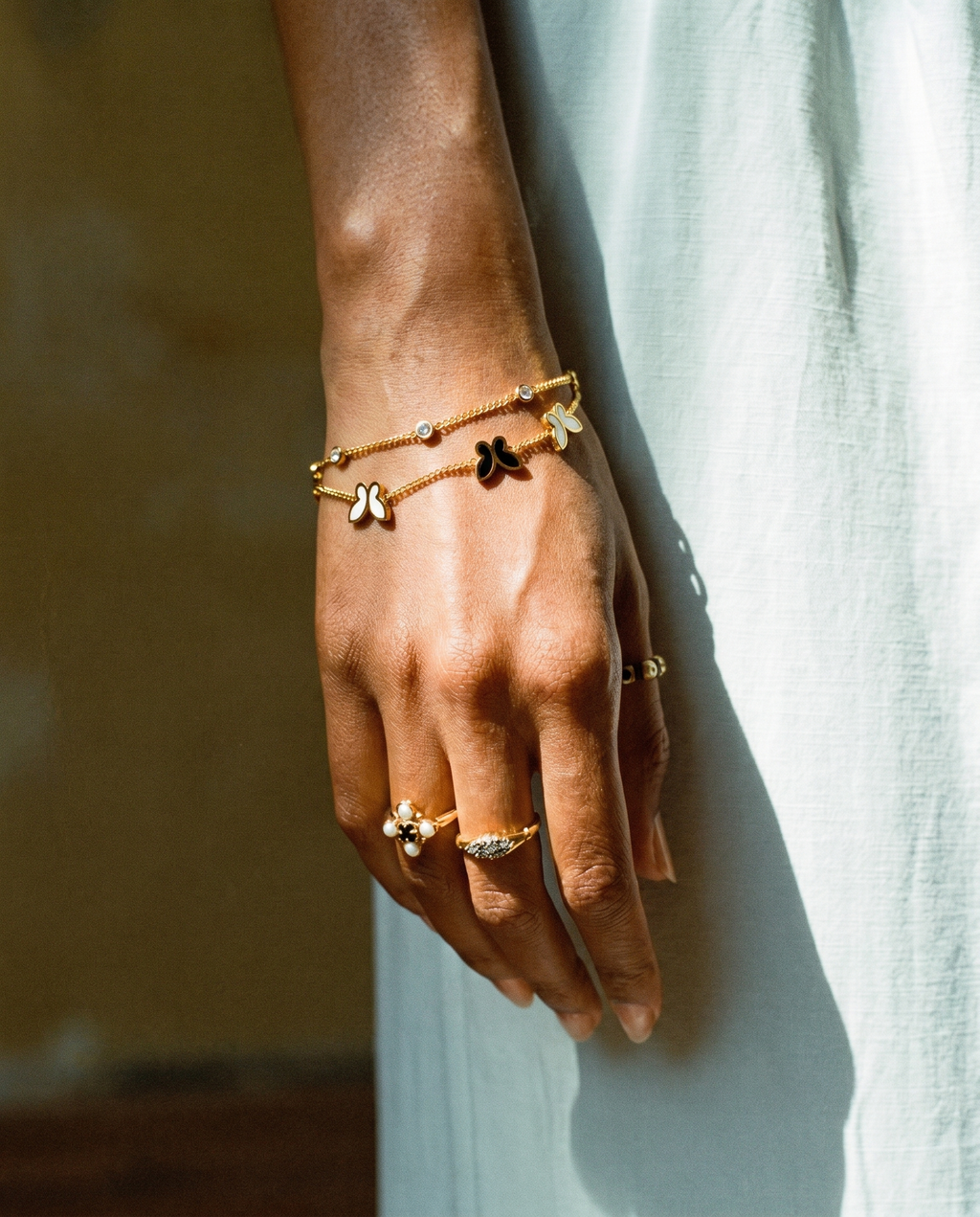 Butterfly Motif Chain Bracelet