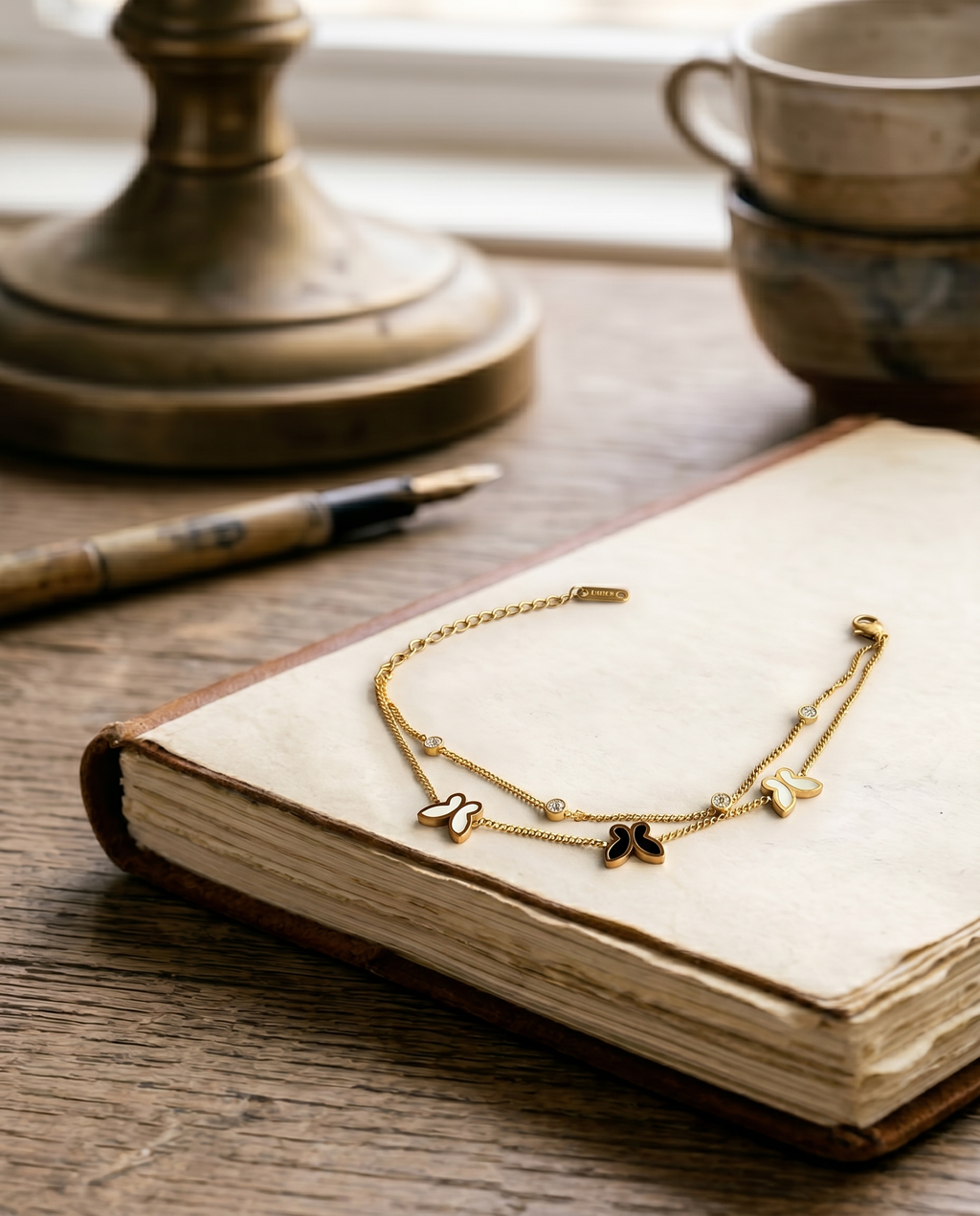 Butterfly Motif Chain Bracelet