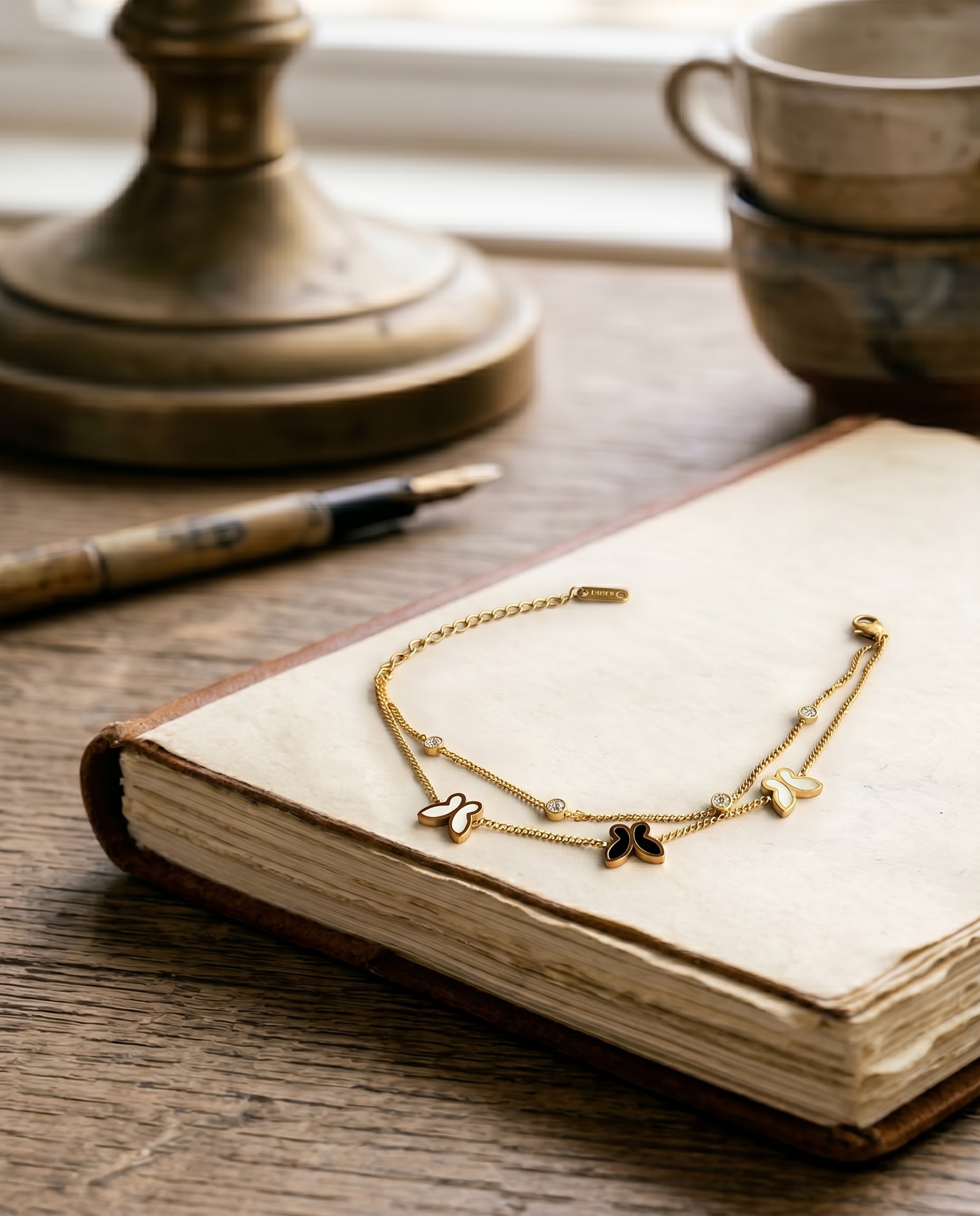 Butterfly Motif Chain Bracelet