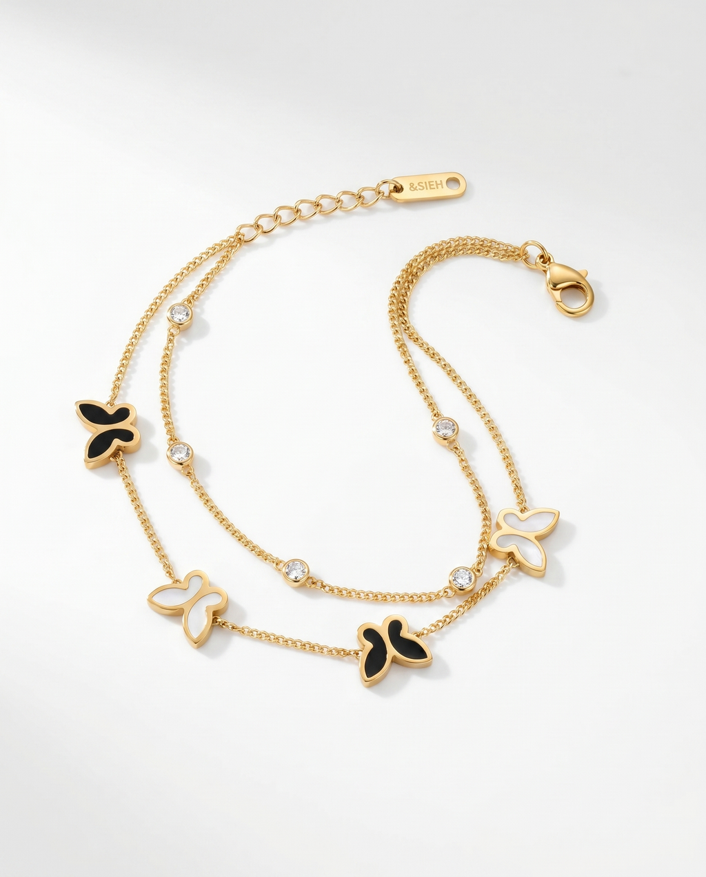 Butterfly Motif Chain Bracelet