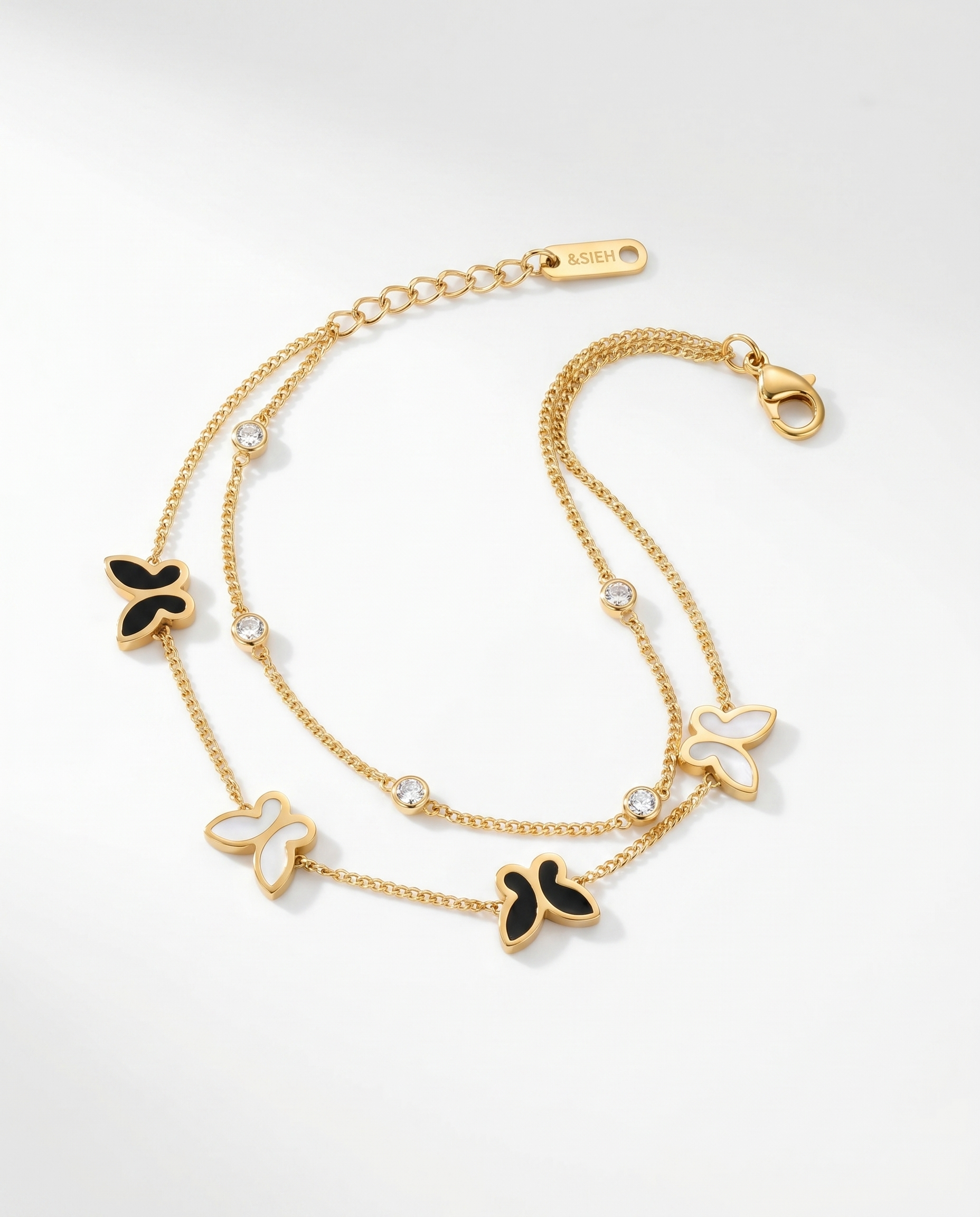 Butterfly Motif Chain Bracelet