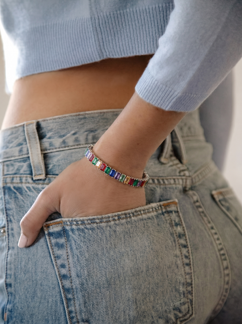 Prism Baguette Tennis Bracelet