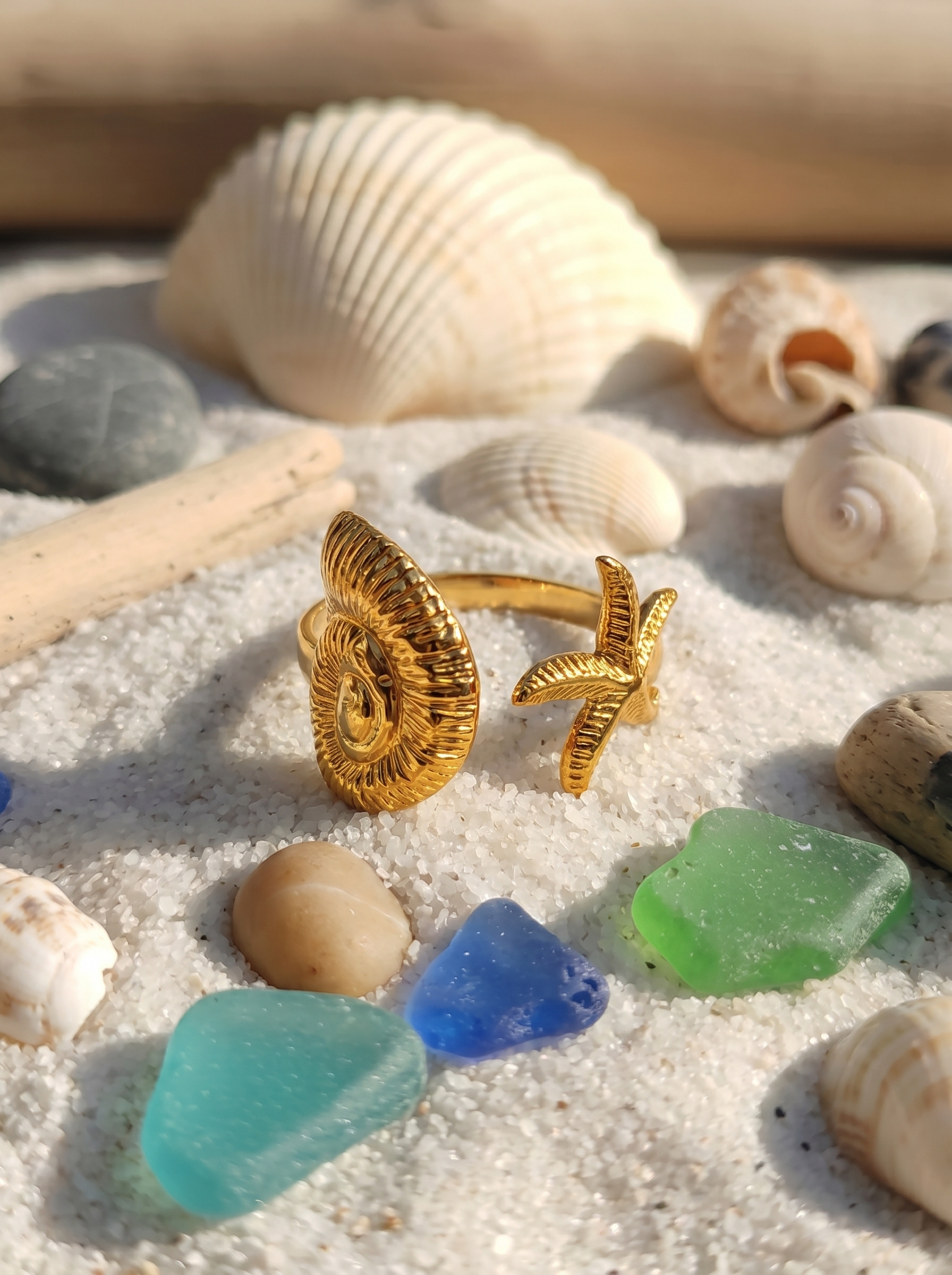 Solara Palm Statement Ring