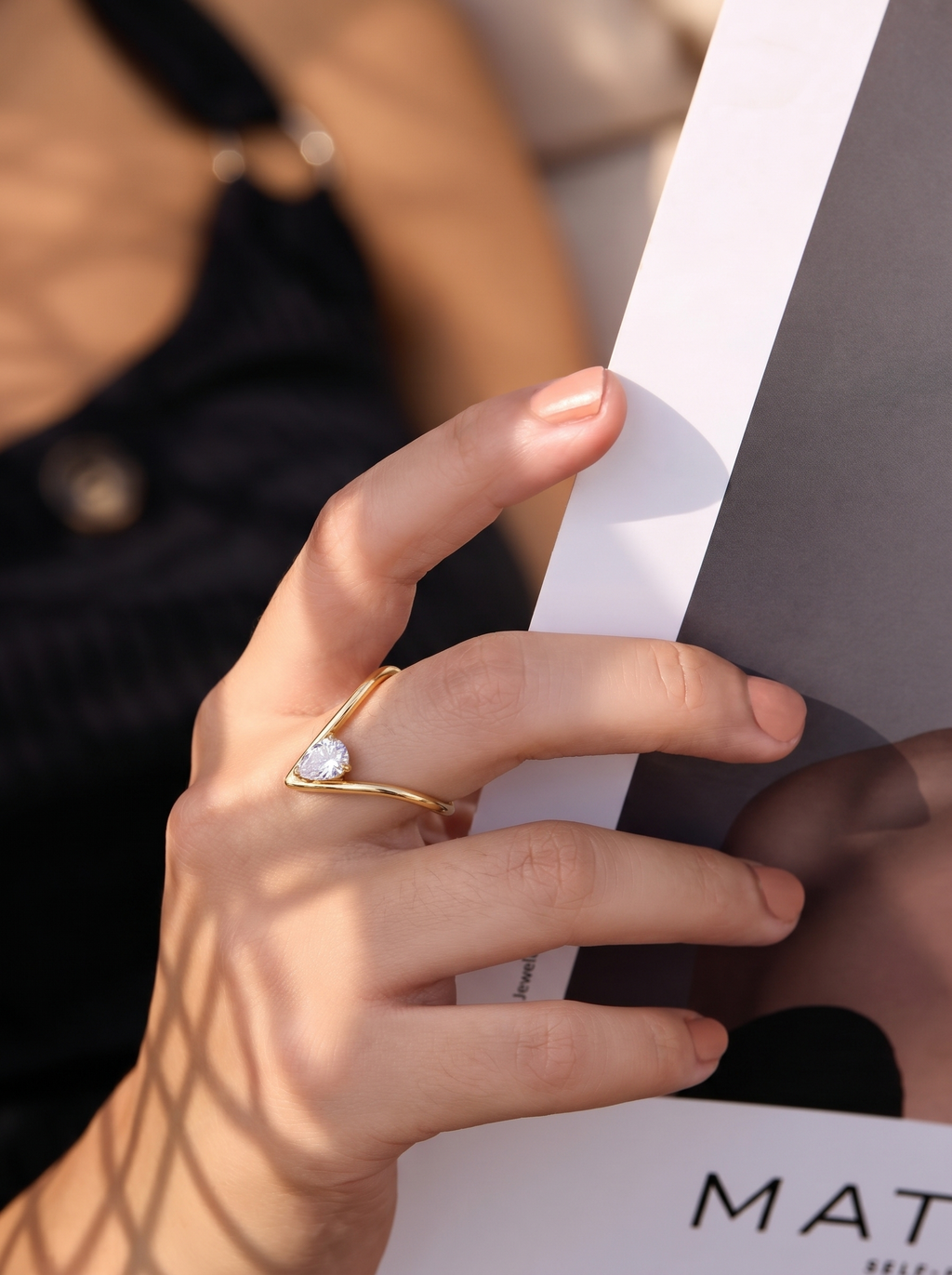 Verite Pearline Open Ring