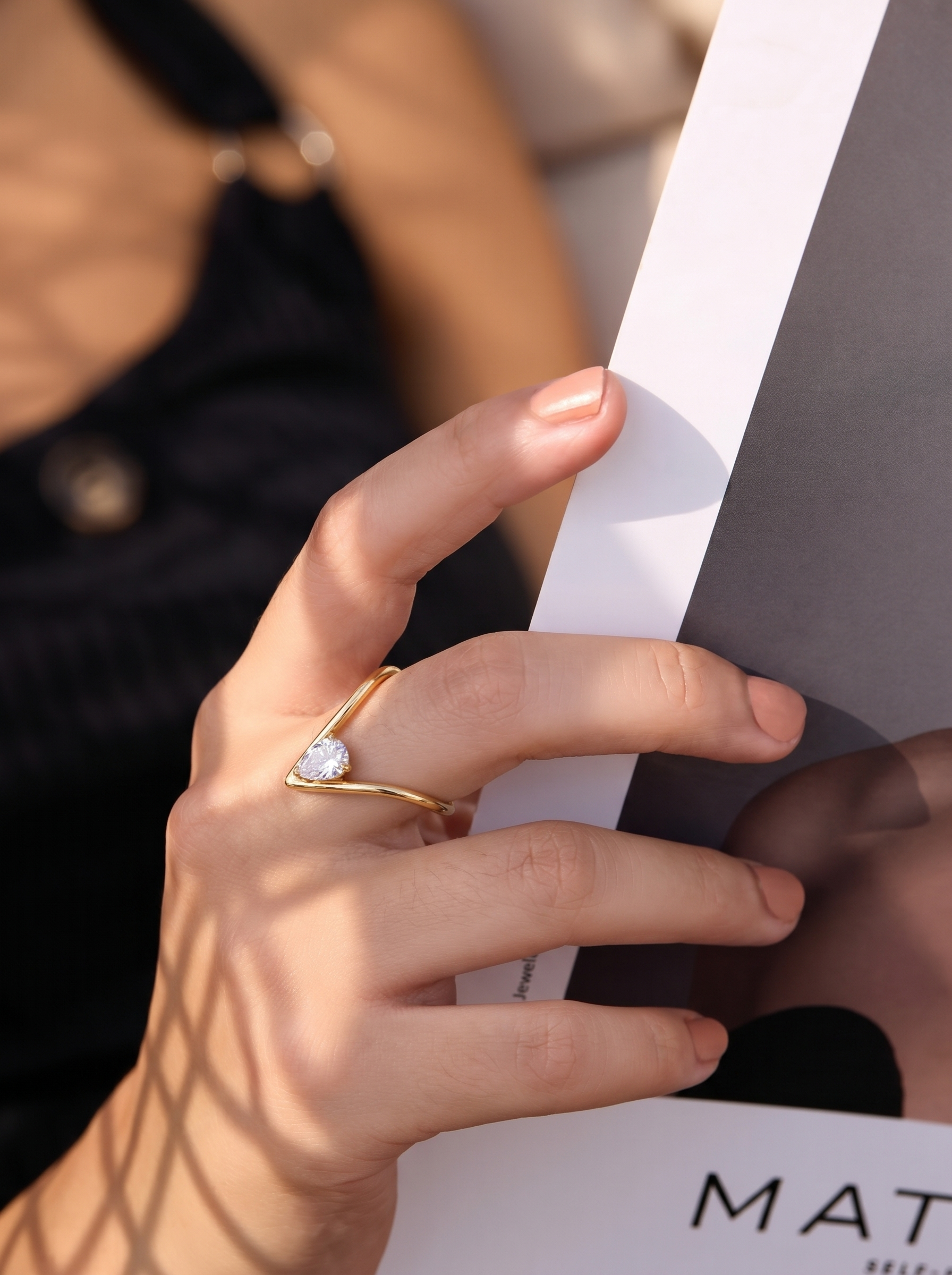 Verite Pearline Open Ring
