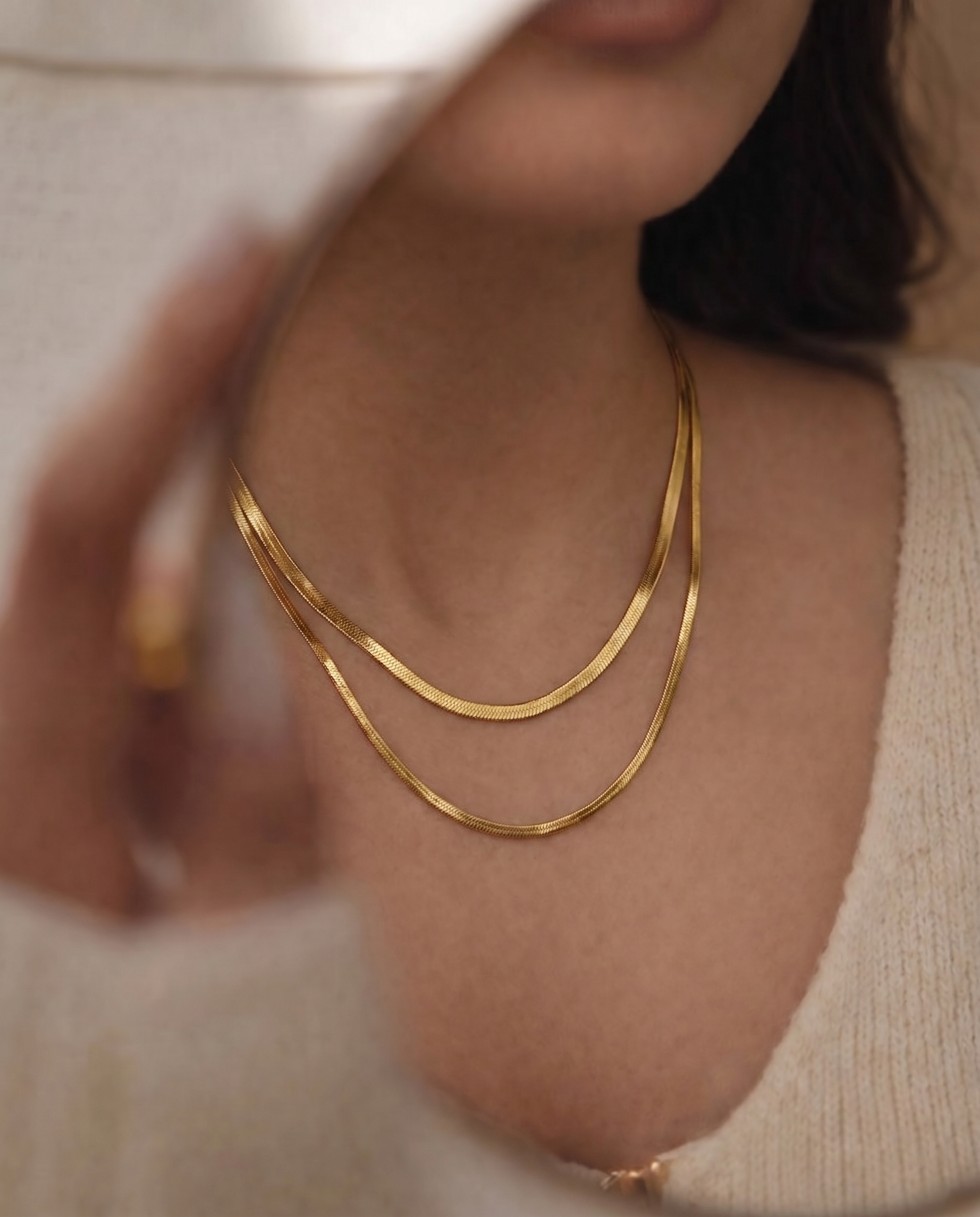 Dual Layer Snake Chain Necklace