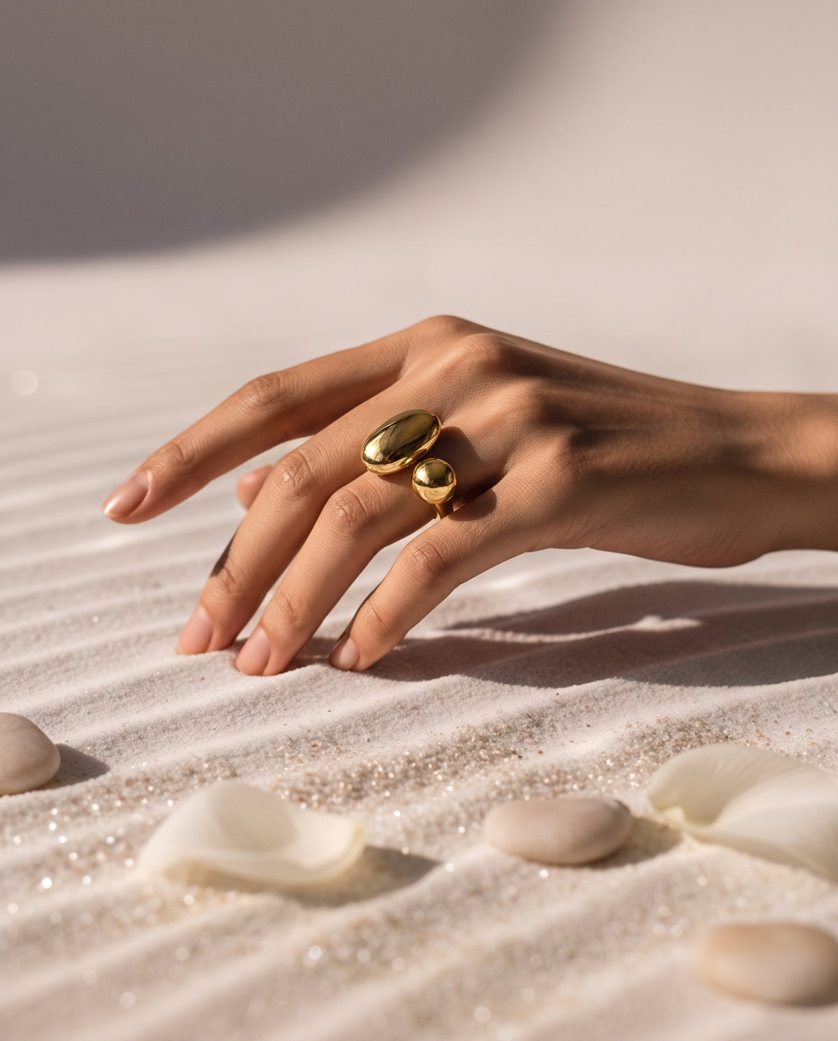 Bold Gold Cuff Ring