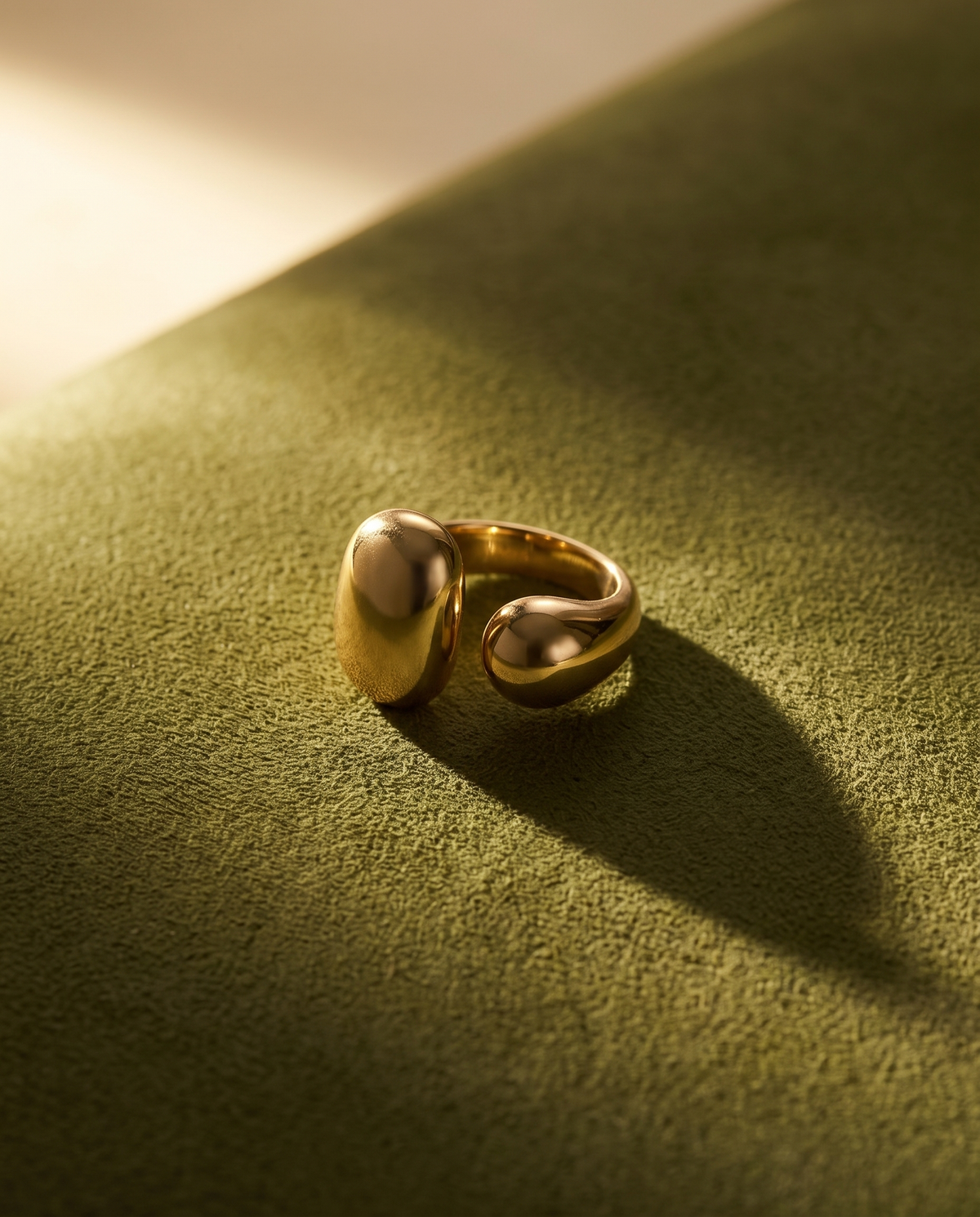 Bold Gold Cuff Ring