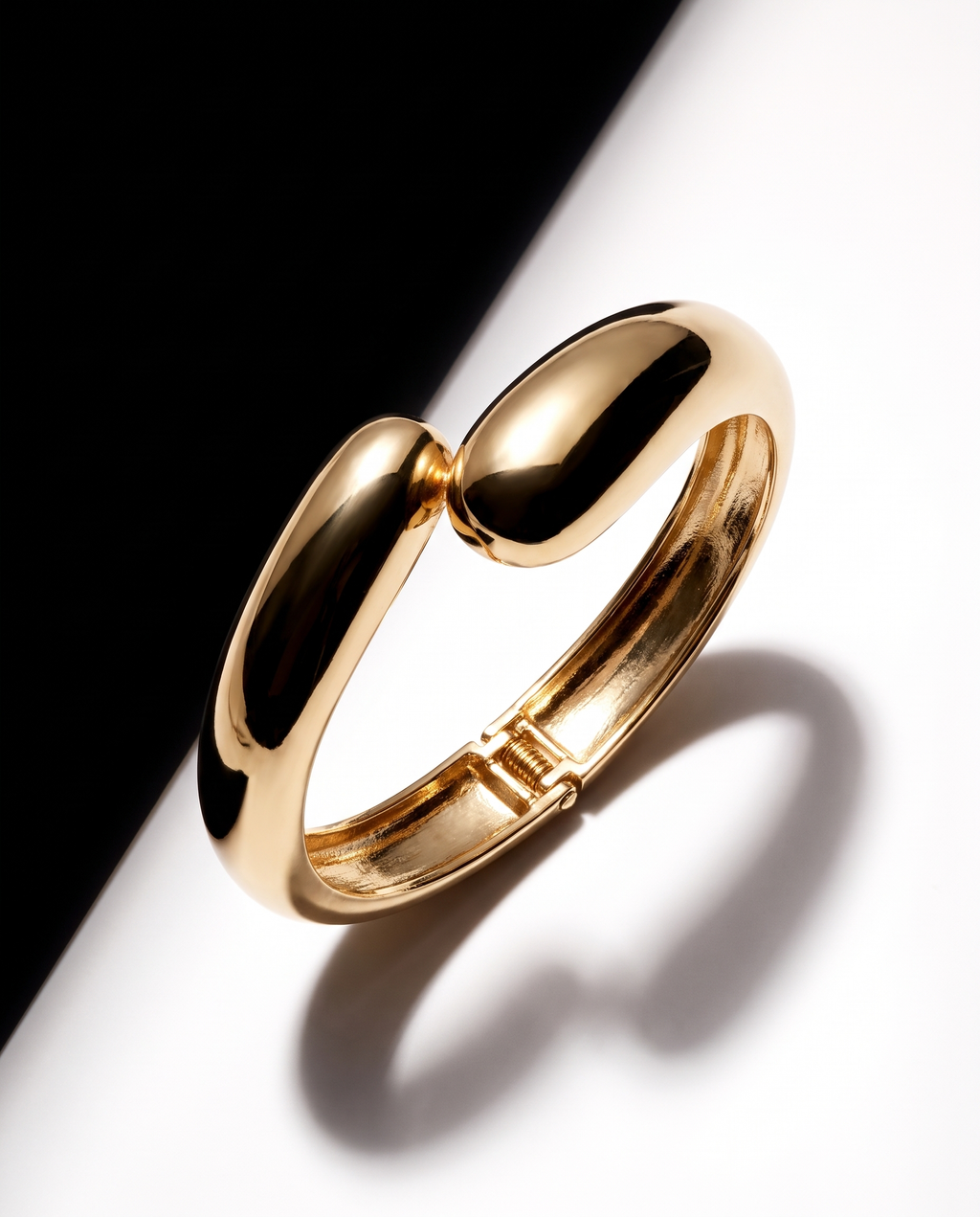Sleek Gold Open Cuff Bracelet