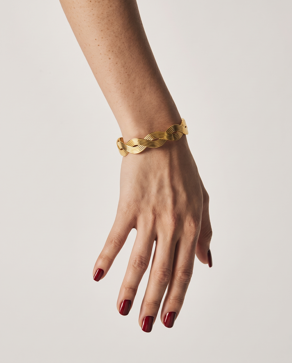 Twisted Gold Cuff Bracelet
