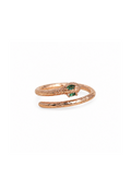 Emerald Serpent Wrap Ring