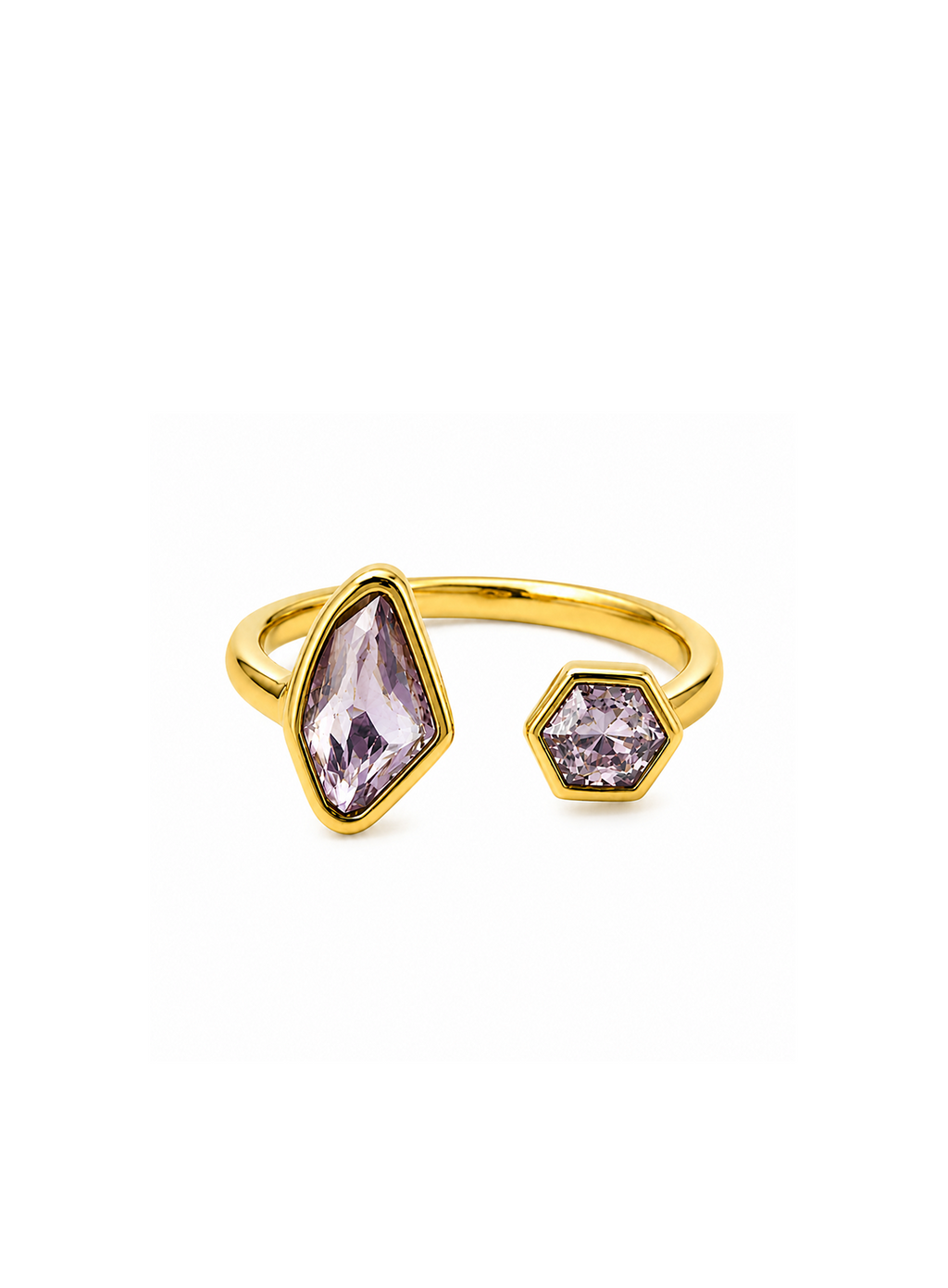 Lilac Prism Duo Ring