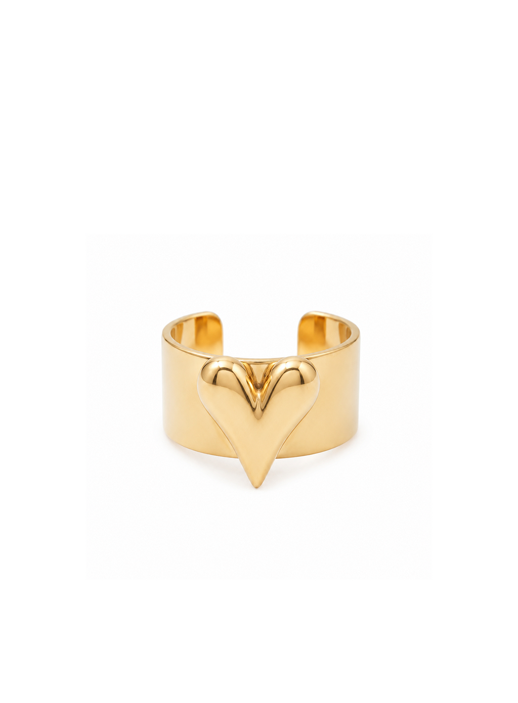 Celeste Heart Cuff Ring