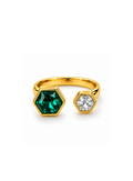 Verde Hexa Open Ring