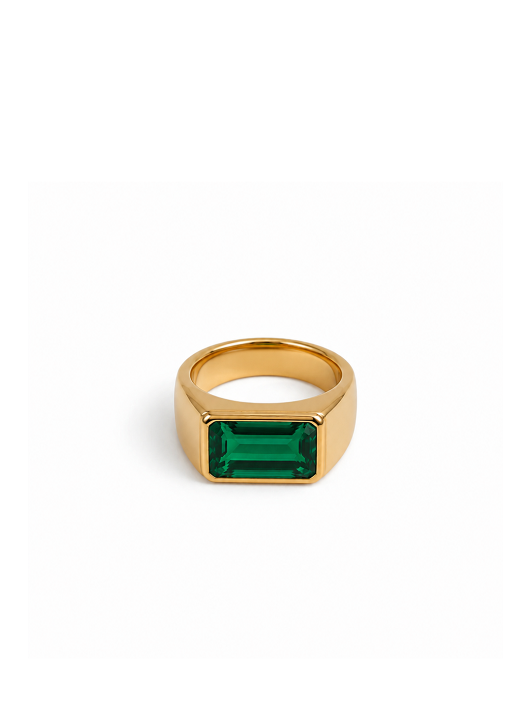 Verdelle Emerald Signet Ring