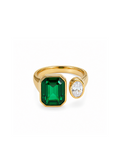 Emeraude Dual Stone Ring